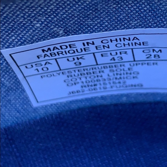 💚Penguin Mick Low Top Blue Canvas Sneaker Size 10 - Picture 9 of 10